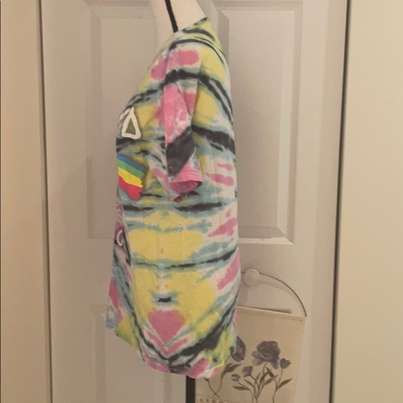 Pink Floyd Dark Side of The Moon Tie Dye Tee Shirt - Picture 3 of 5